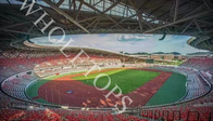 κυψελωτή επιτροπή αργιλίου πάχους 12mm 24mm για το ολυμπιακό αθλητικό κέντρο